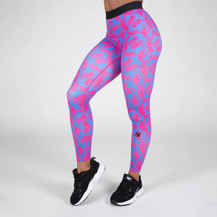 Gorilla Wear Colby Leggings/Träningstights, blue/pink