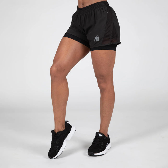 Gorilla Wear Portland 2-In-1 Shorts/träningsshorts, black