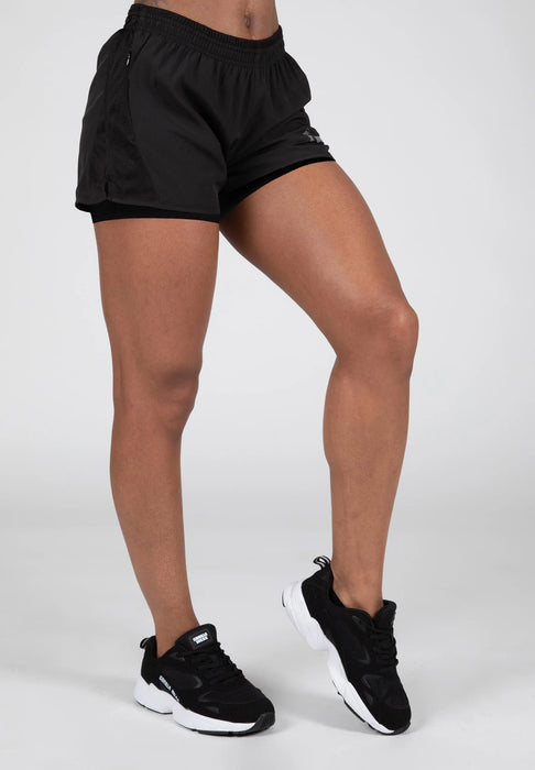 Gorilla Wear Portland 2-In-1 Shorts/träningsshorts, black