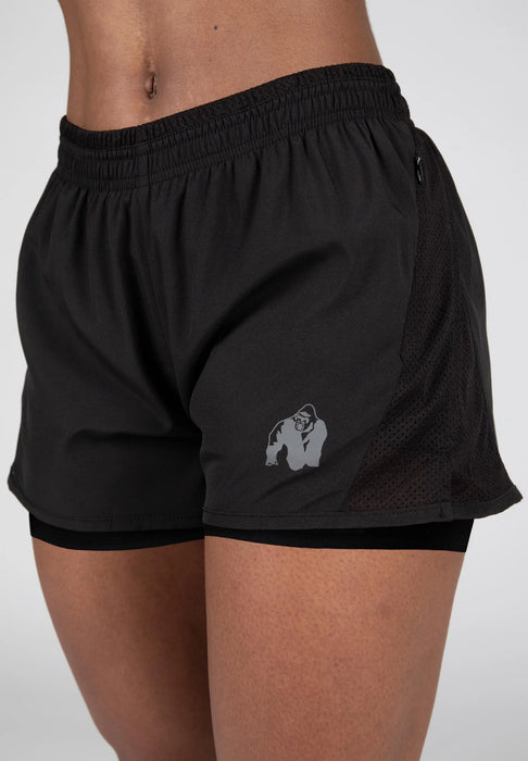 Gorilla Wear Portland 2-In-1 Shorts/träningsshorts, black