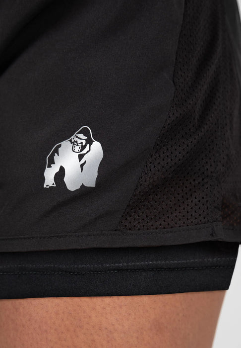Gorilla Wear Portland 2-In-1 Shorts/träningsshorts, black