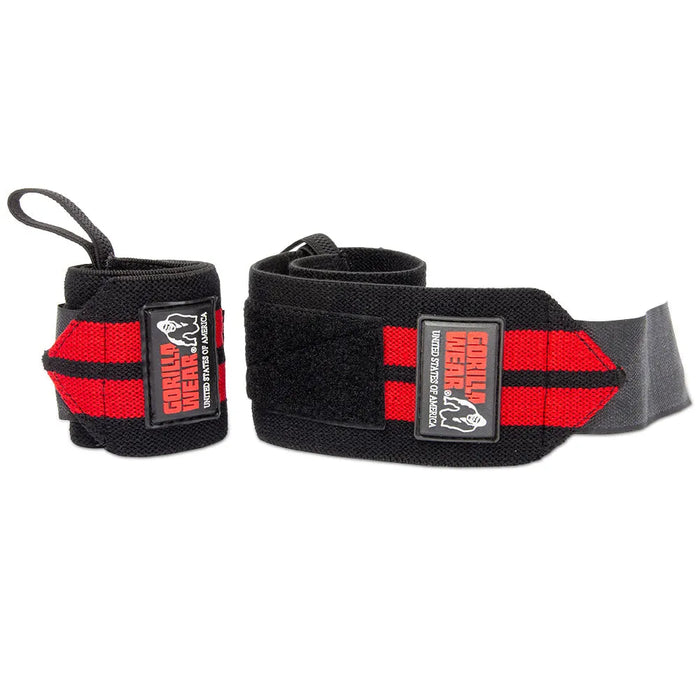 Gorilla Wear Wrist Wraps Pro, black/red