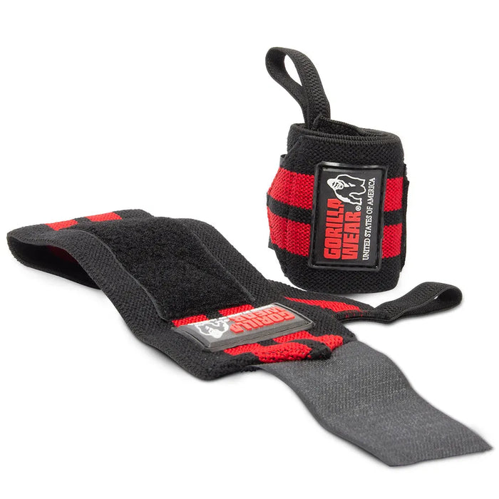 Gorilla Wear Wrist Wraps Pro, black/red