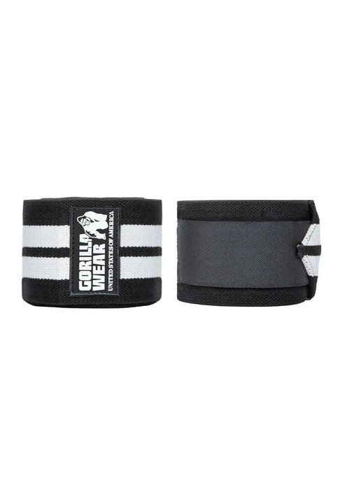 Gorilla Wear Knee Wraps 2 m, black/white