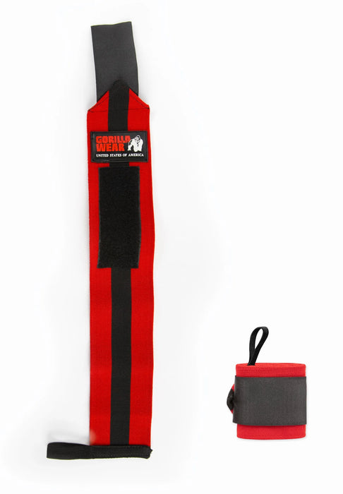 Gorilla Wear Wrist Wraps Ultra, black/red