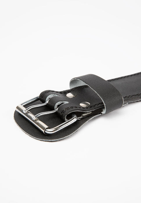 Gorilla Wear 4 Inch Padded Leather Belt, black/red