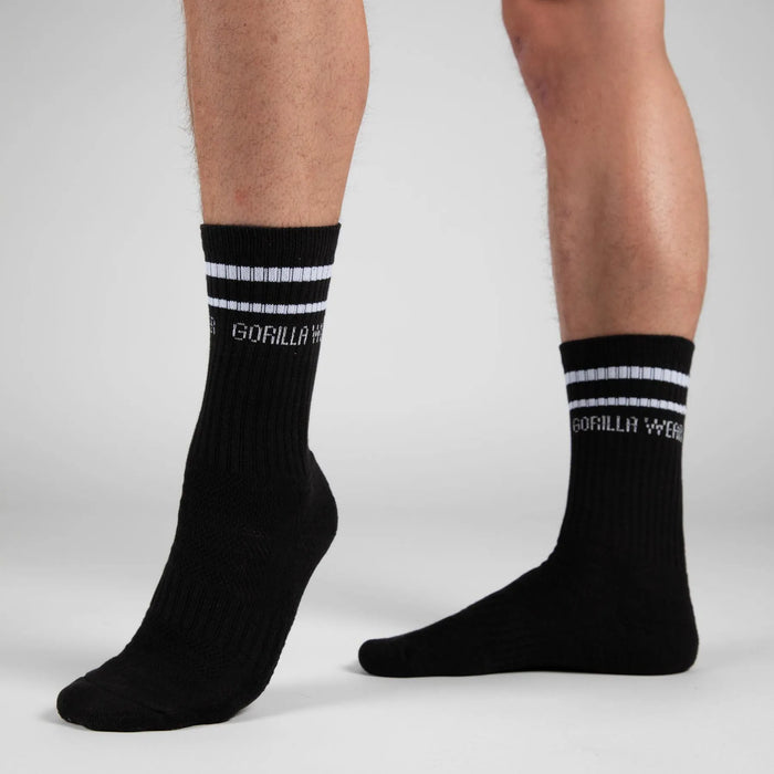 Gorilla Wear Crew Socks 2-Pack, black