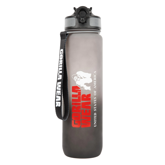 Gorilla Wear Gradient Water Bottle 1000 ml, black/grey