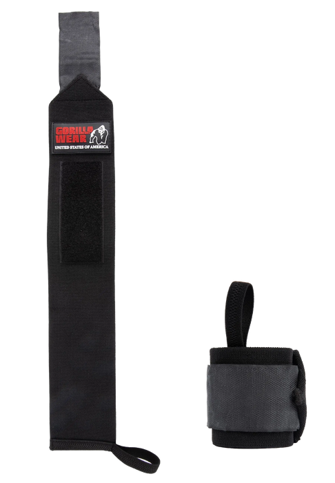 Gorilla Wear Wrist Wraps Ultra, black/black