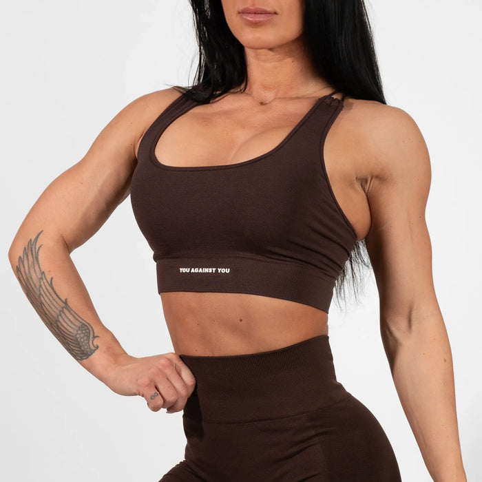 You Against You Elevate Sports Bra/Sport-BH - Chocolate