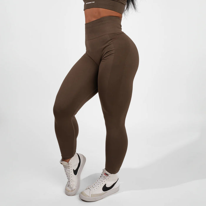 You Against You Elevate Scrunch Tights/Träningstights - Latte