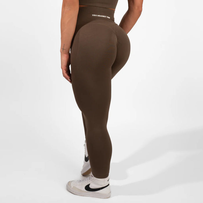 You Against You Elevate Scrunch Tights/Träningstights - Latte