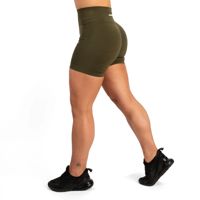 You Against You Elevate scrunch shorts/Träningsshorts - Army green