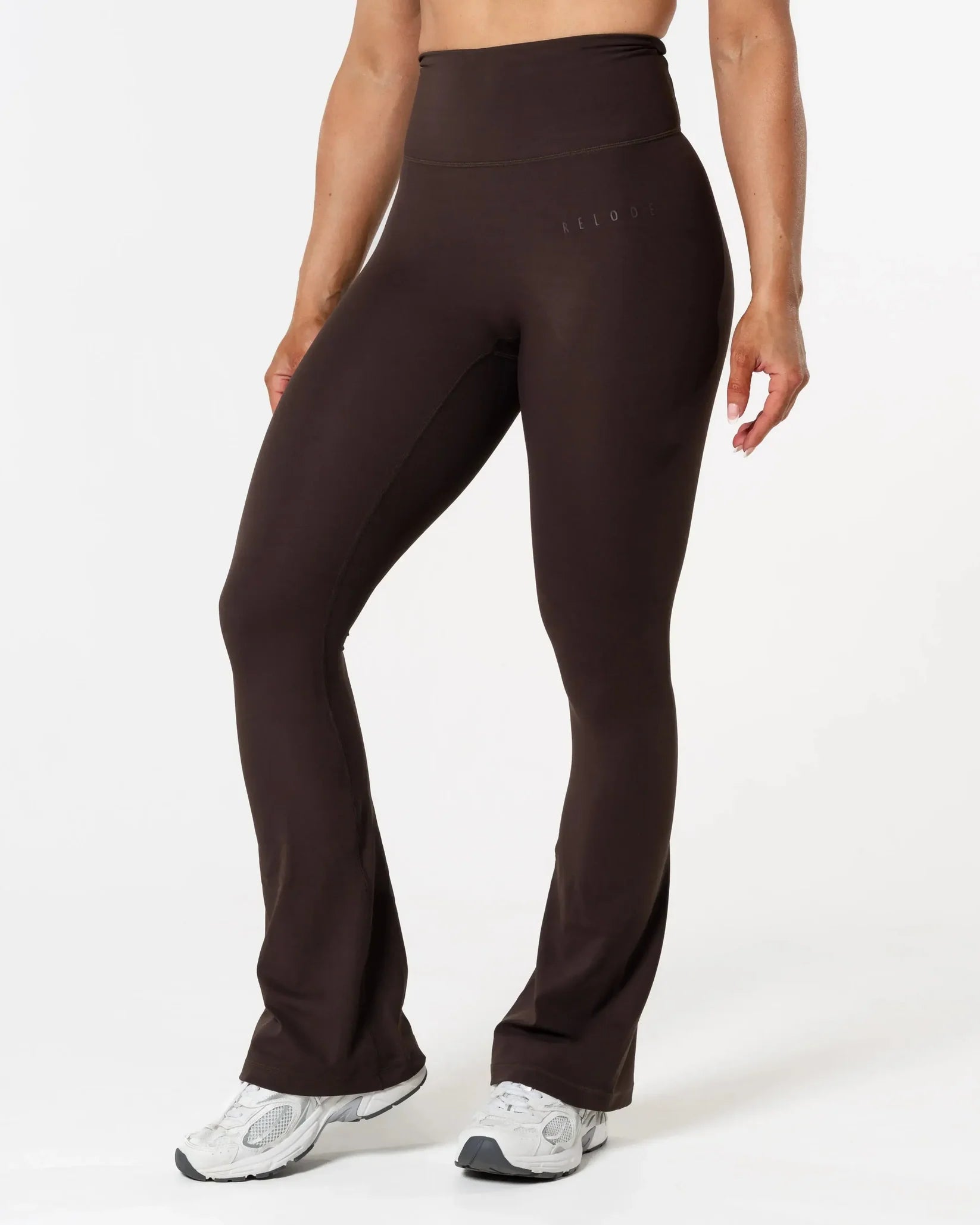 Relode Clean Tights/Träningstights Flared Petite - Brun