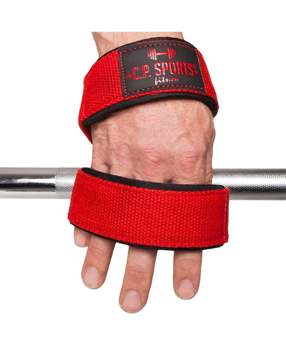 C.P. Sports Figure 8 Straps - Lifting Loops, red