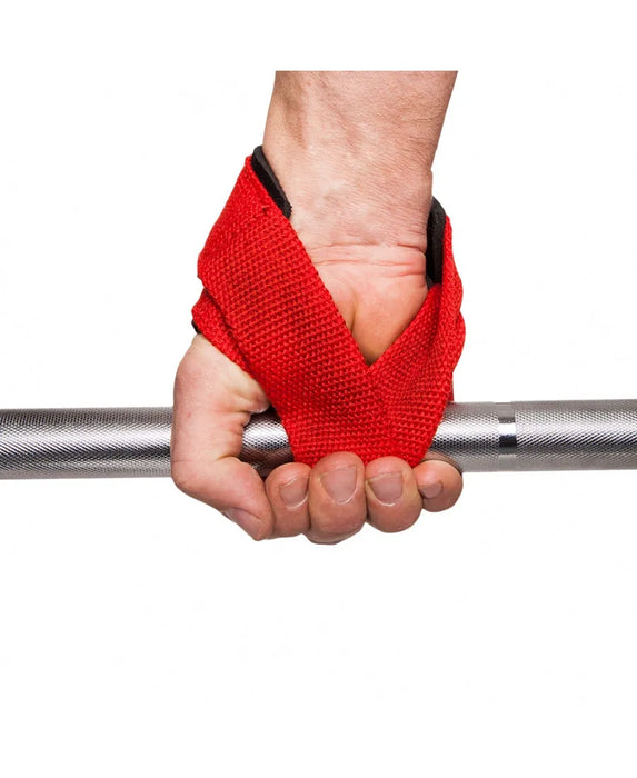 C.P. Sports Figure 8 Straps - Lifting Loops, red