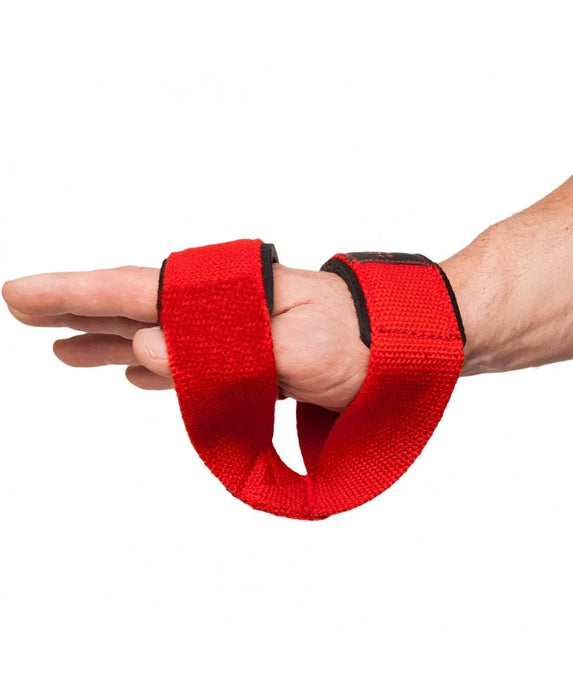 C.P. Sports Figure 8 Straps - Lifting Loops, red