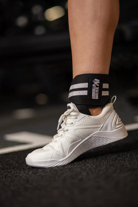 Gorilla Wear Ankle Wraps, black/white