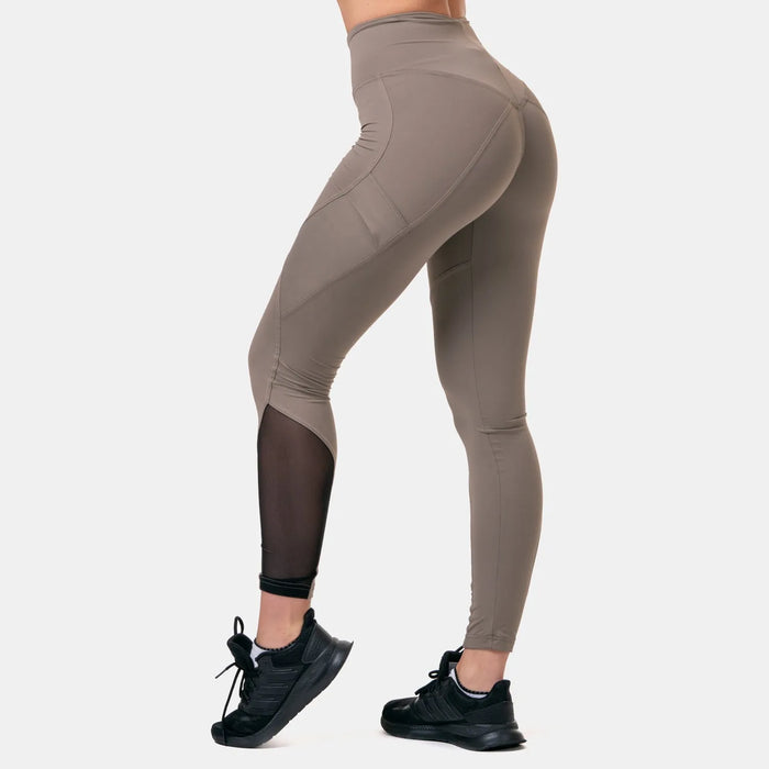 NEBBIA Fit & Smart High Waist Tights/Träningstights, mocha
