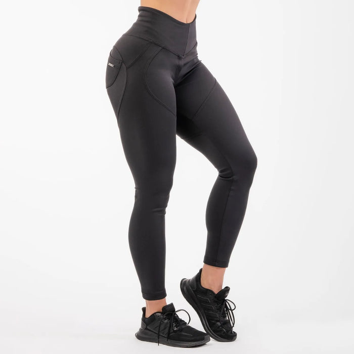 NEBBIA High Waist Bubble Butt Lifting Pants/Träningstights, black