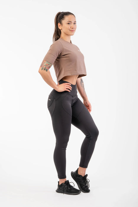 NEBBIA High Waist Bubble Butt Lifting Pants/Träningstights, black