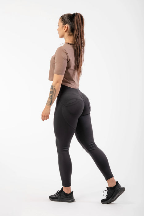 NEBBIA High Waist Bubble Butt Lifting Pants/Träningstights, black