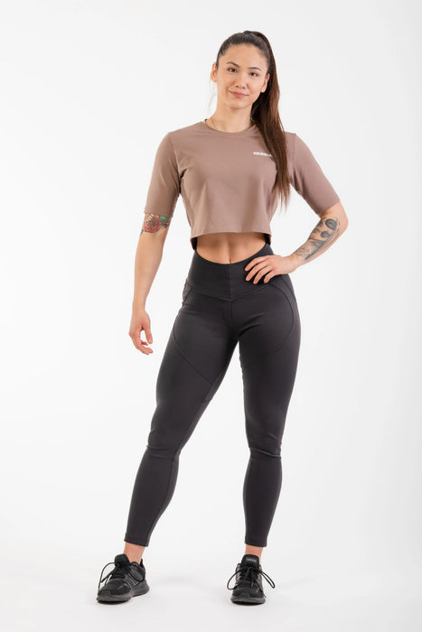 NEBBIA High Waist Bubble Butt Lifting Pants/Träningstights, black