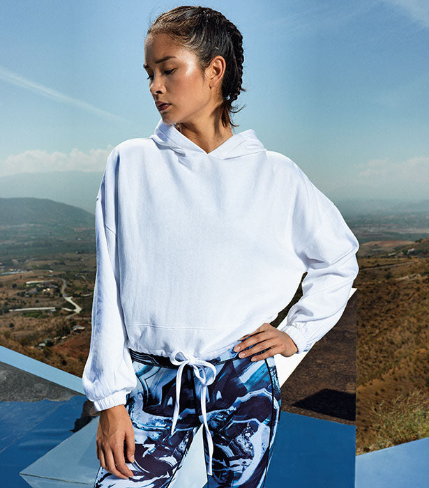 TriDri, Cropped Oversize Hoodie - Dam