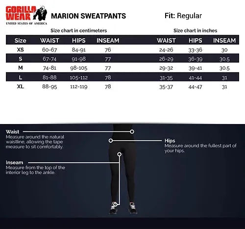 Gorilla Wear - Marion Sweatpants/Träningsbyxor, beige