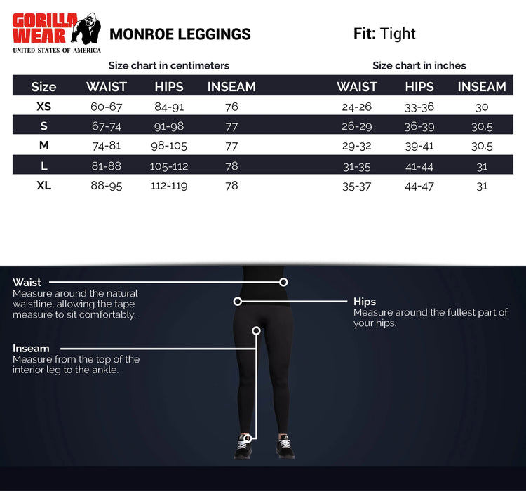 Gorilla Wear Monroe Leggings/Träningstights, black