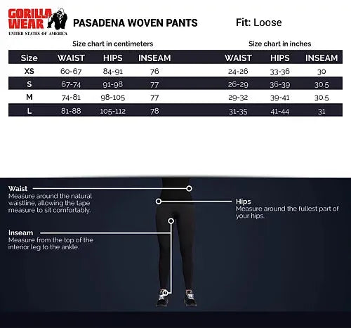 Gorilla Wear - Pasadena Woven Pants/Träningsbyxor, black