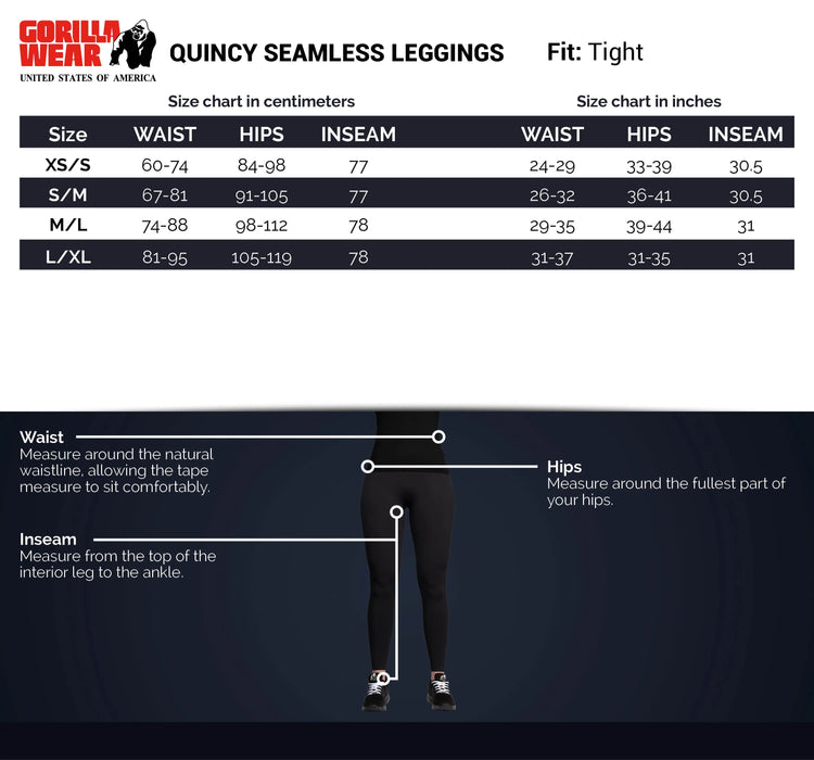 Gorilla Wear Quincy Seamless Leggings/Träningstights, grey melange
