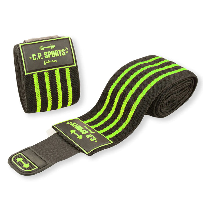C.P. Sports Elbow Wraps Pro 1,3 m, black/yellow