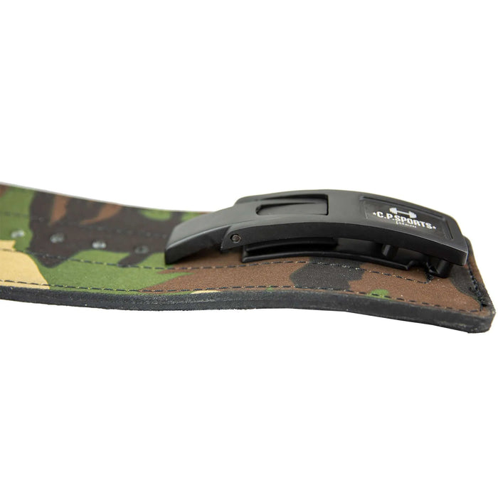 C.P. Sports Powerlifting Lever Belt, green camo