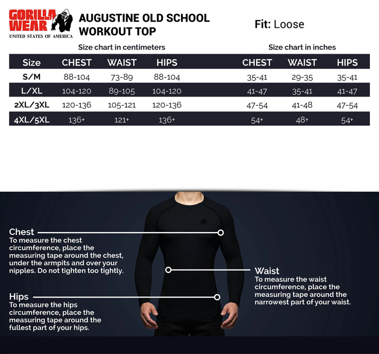 Gorilla Wear Augustine Old School Work Out Top T-shirt, grey