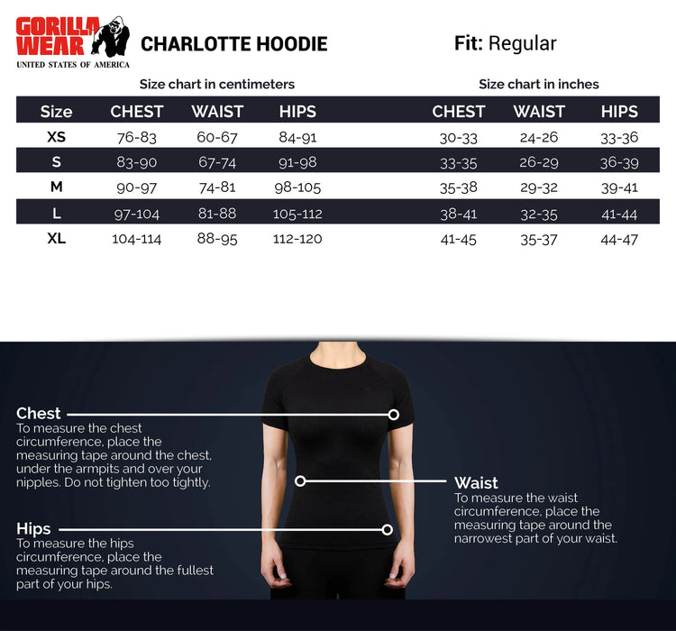 Gorilla Wear Charlotte Hoodie, black