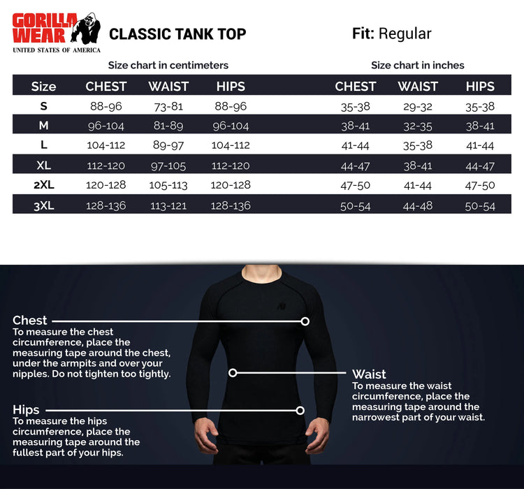 Gorilla Wear Classic Tank Top/Linne, light blue