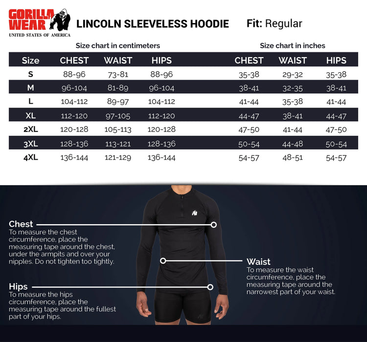 Gorilla Wear Lincoln Sleeveless Hoodie, grey