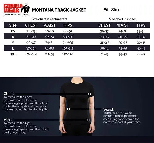 Gorilla Wear - Montana Track Jacket/Träningströja - Black
