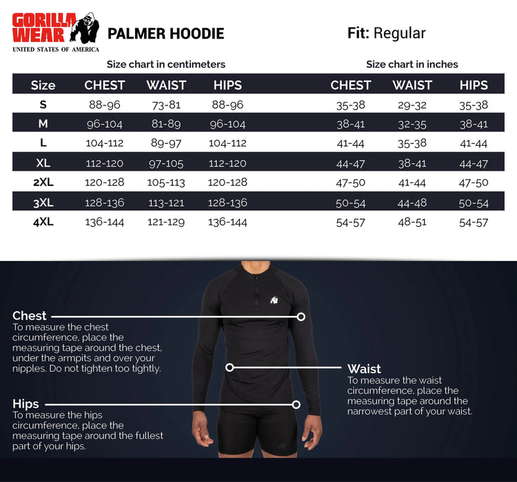 Gorilla Wear Palmer Hoodie, grey