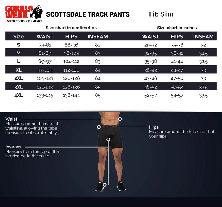 Gorilla Wear Scottsdale Track Pants/Träningsbyxor, black