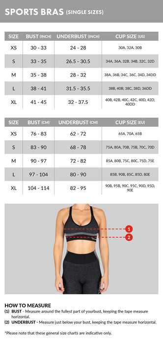 Gorilla Wear Camilla Zip-Front Sports Bra/Sport-BH, blue denim