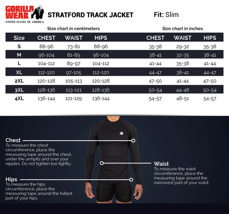 Gorilla Wear Stratford Track Jacket/Träningströja, black