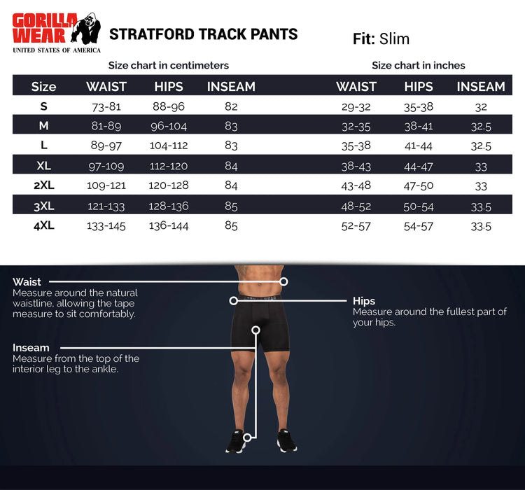 Gorilla Wear Stratford Track Pants/Träningsbyxor, navy