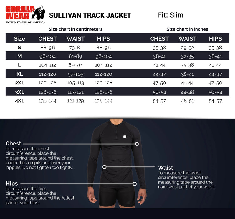 Gorilla Wear Sullivan Track Jacket/Träningströja, grey