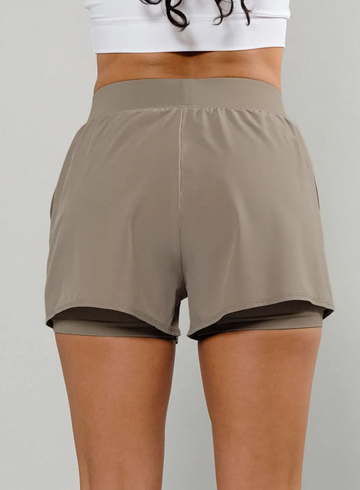 Women's Performance Court Shorts - 2 in 1 with Ball Pockets
