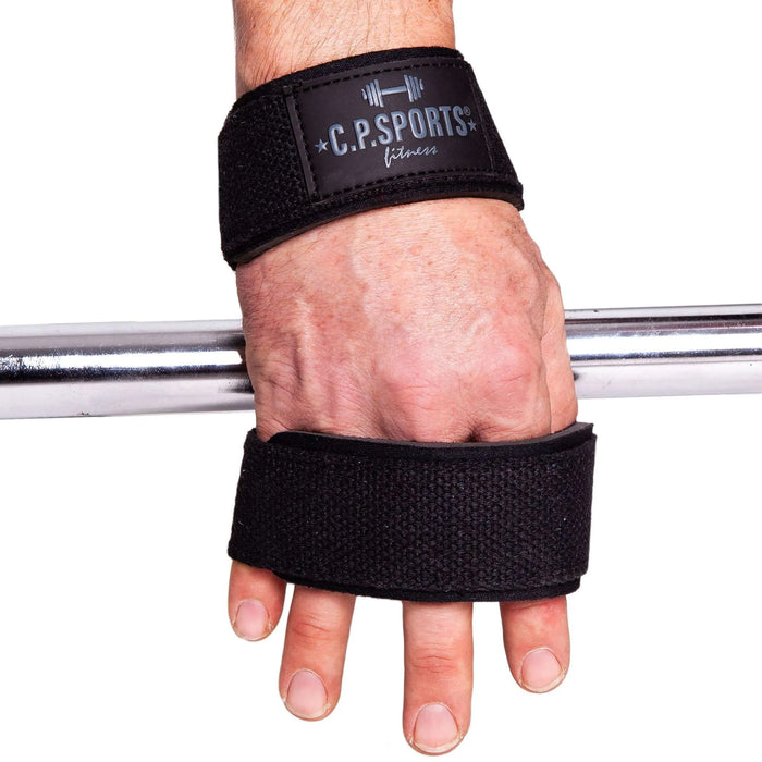 C.P. Sports Figure 8 Straps - Lifting Loops, black