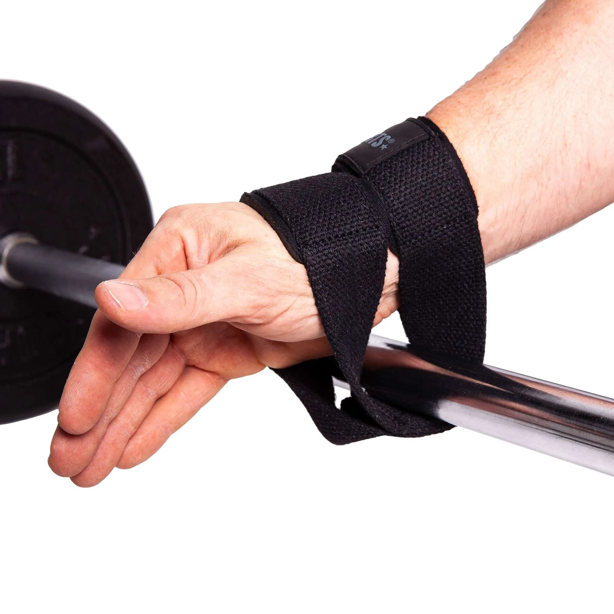 C.P. Sports Figure 8 Straps - Lifting Loops, black